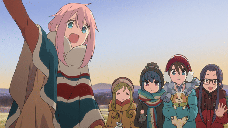 Rin dan teman-temannya (dok. C-Station/Yuru Camp)