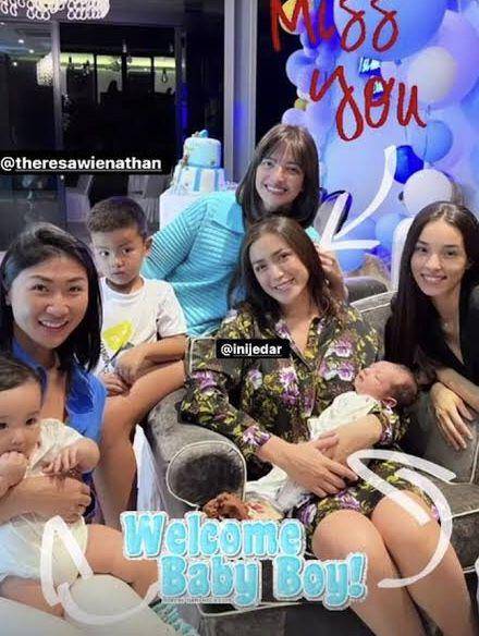 Baby Don dijenguk rekan artis mamanya (instagram.com/inijedar)