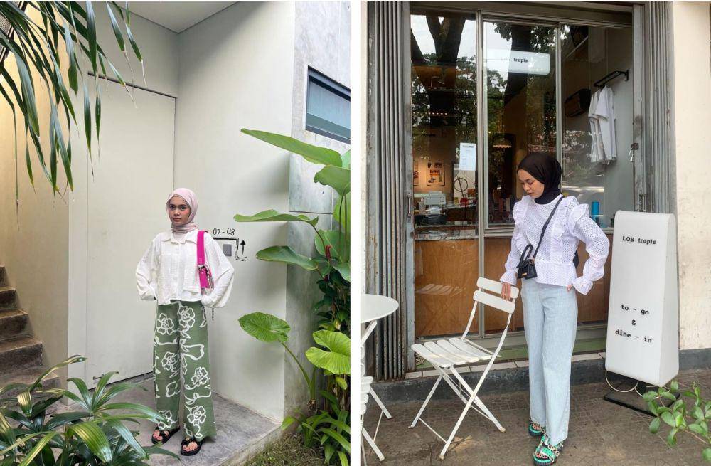 inspirasi padu padan white top ala Yure Zalina (instagram.com/yurezalina)