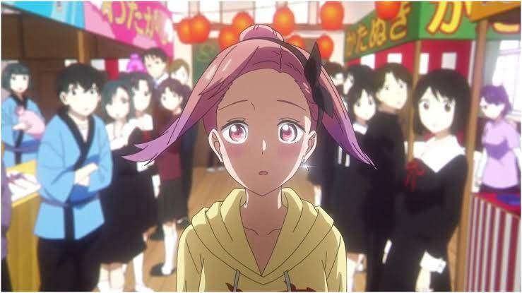 Tsubame terkejut mendengar pernyataan cinta Yuu. (dok. A-1 Pictures/Kaguya-sama: Love is War-Ultra Romantic)