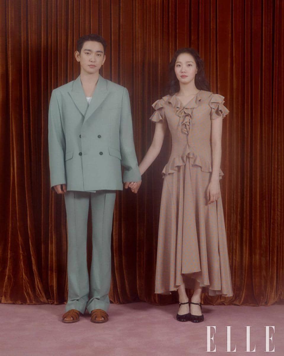 Jinyoung GOT7 dan Kim Go Eun (instagram.com/ellekorea)