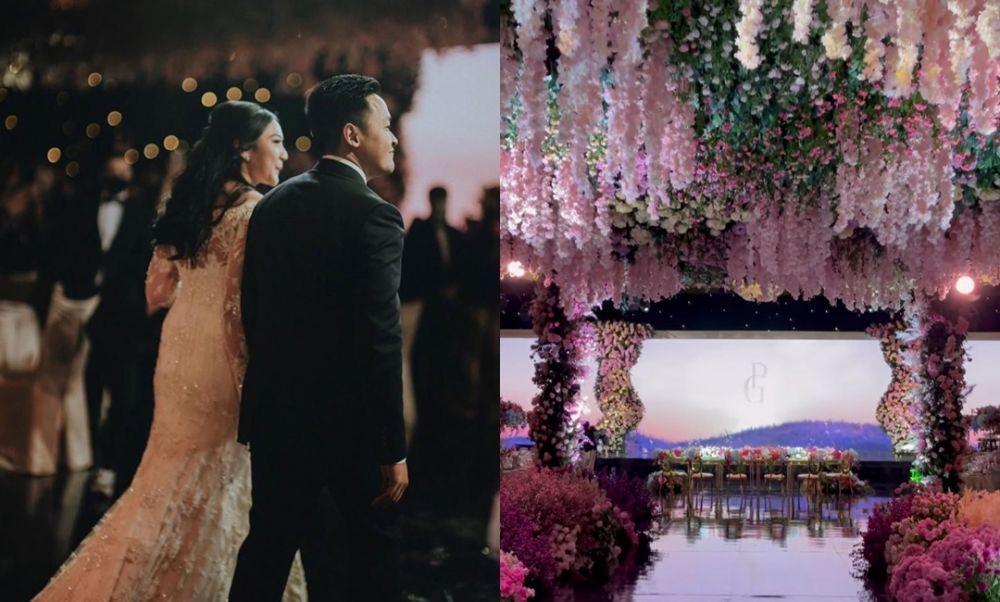 10 Dekorasi Mewah Resepsi Putri Tanjung, Dreamy Wedding Bernuansa Pink