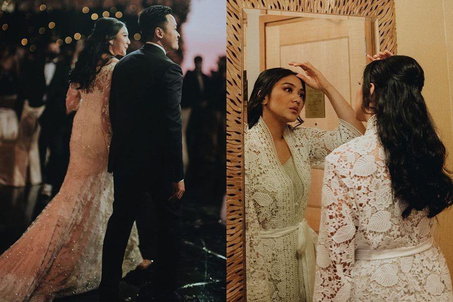 10 Inspirasi Makeup dan Gaun Resepsi Putri Tanjung, Pengantin Glamor!