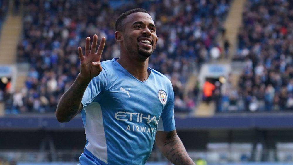 potret Gabriel Jesus berseragam Manchester City (skysports.com)