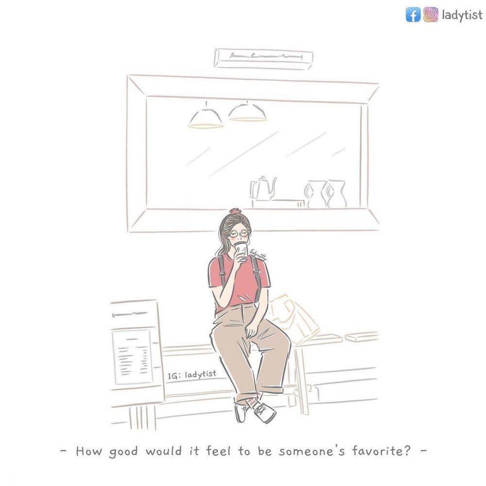 Ilustrasi cewek single. (instagram.com/ladytist)
