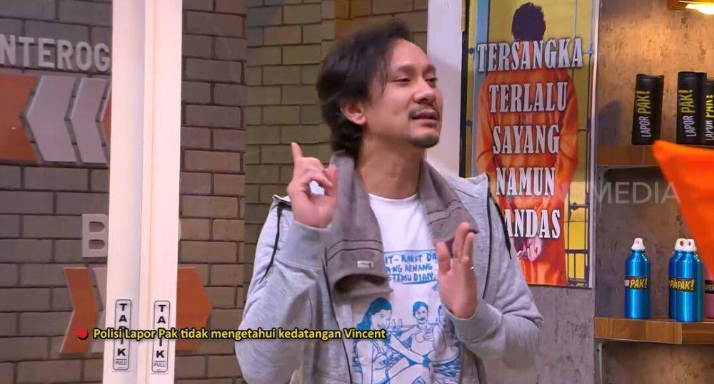 potret Vincent Rompies di acara Lapor Pak! (youtube.com/TRANS7 OFFICIAL)