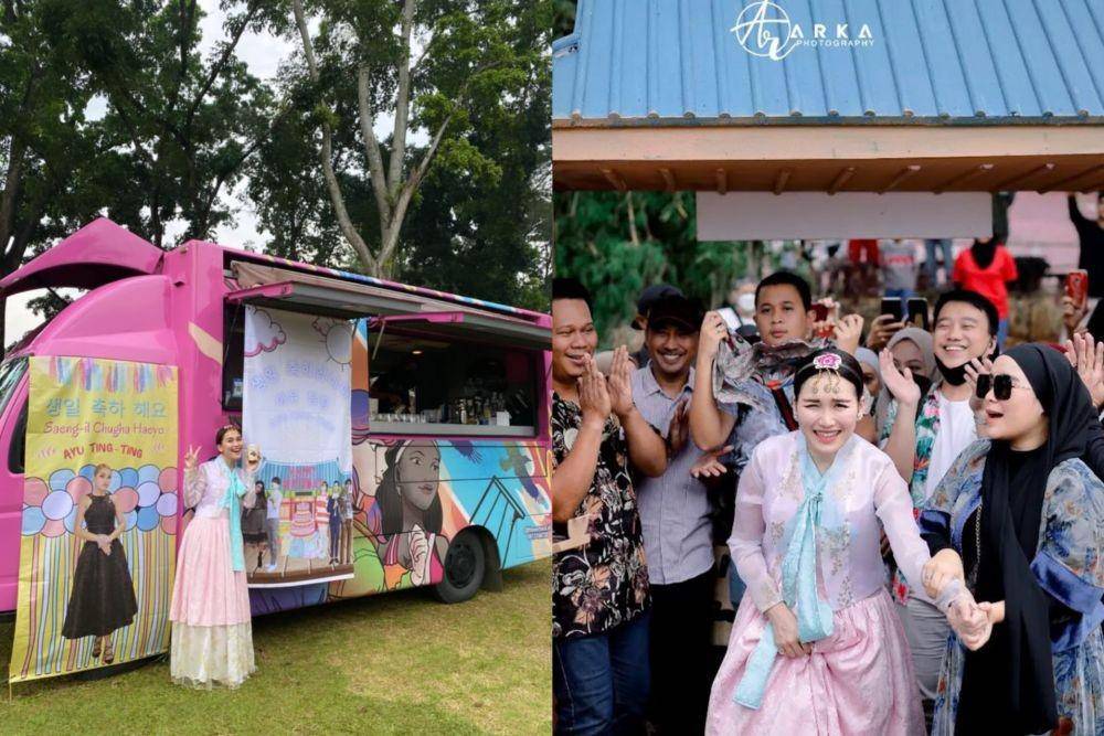 potret kejutan ulang tahun Ayu Ting Ting dari Syifa adiknya (instagram.com/ayutingting92 | @arka_photographyy via instagram.com/ayutingting92)