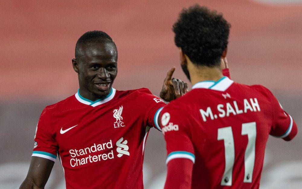 Sadio Mane dan Mohamed Salah bersama Liverpool (twitter.com/theanfieldtalk)