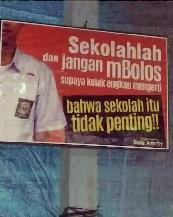 Pesan peringatan di tempat umum (Instagram.com/ngakakkocak)