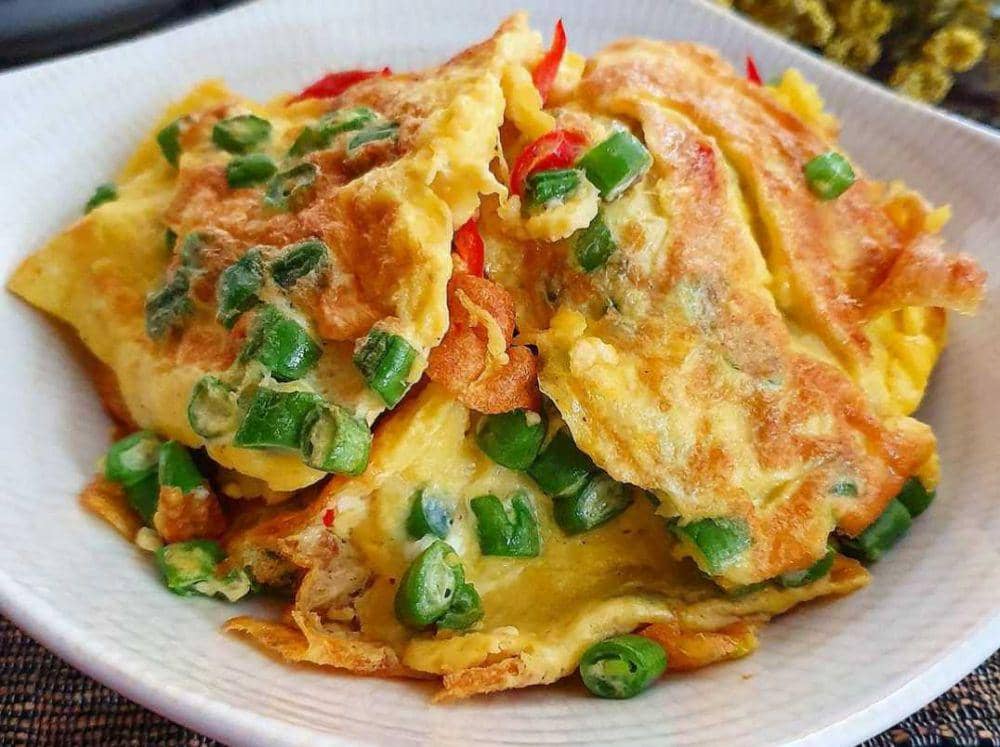 Telur dadar buncis (instagram.com/yscooking)