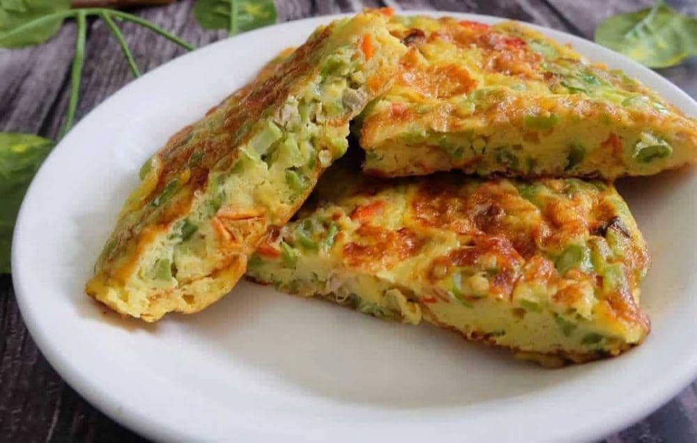 Telur dadar sayuran (instagram.com/mariaulfah1357)