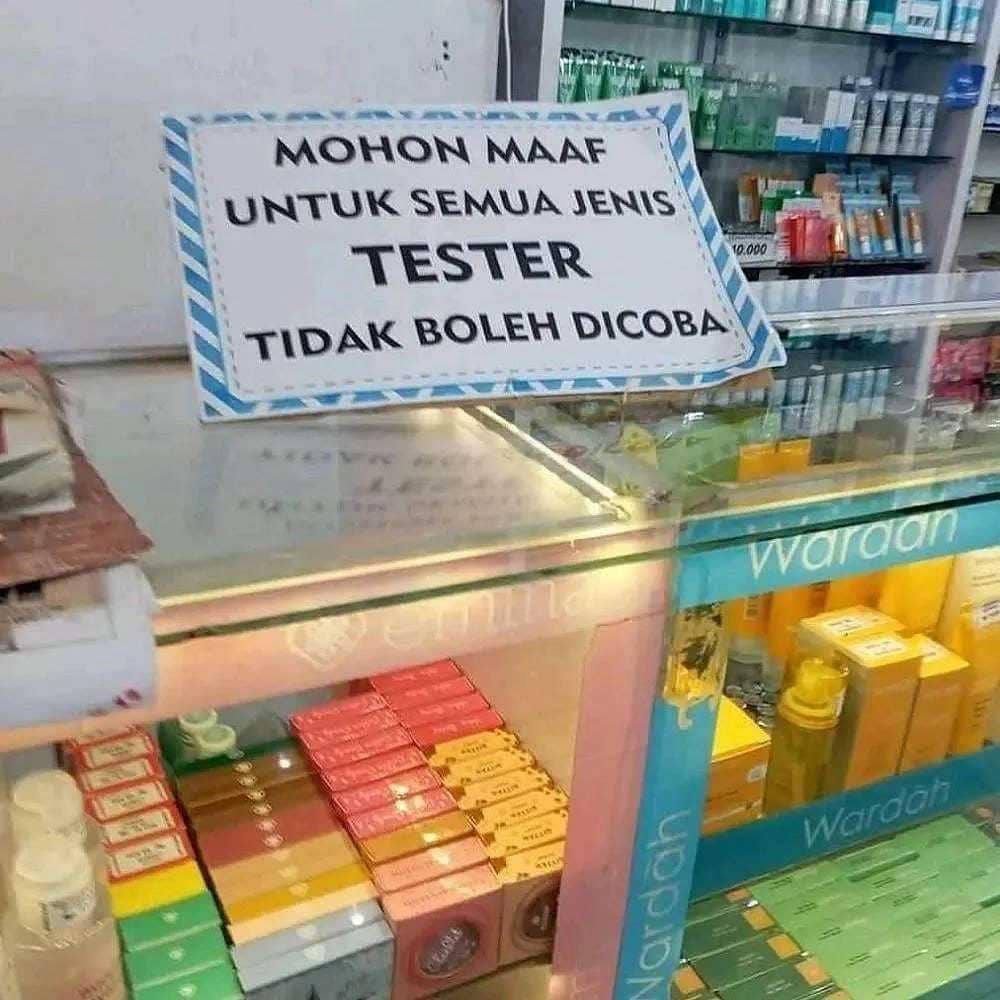Pesan peringatan di tempat umum (Instagram.com/ngakakkocak)