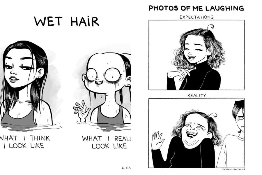 10 Ilustrasi Ekspektasi vs. Realita Kehidupan Cewek yang Kocak Abis