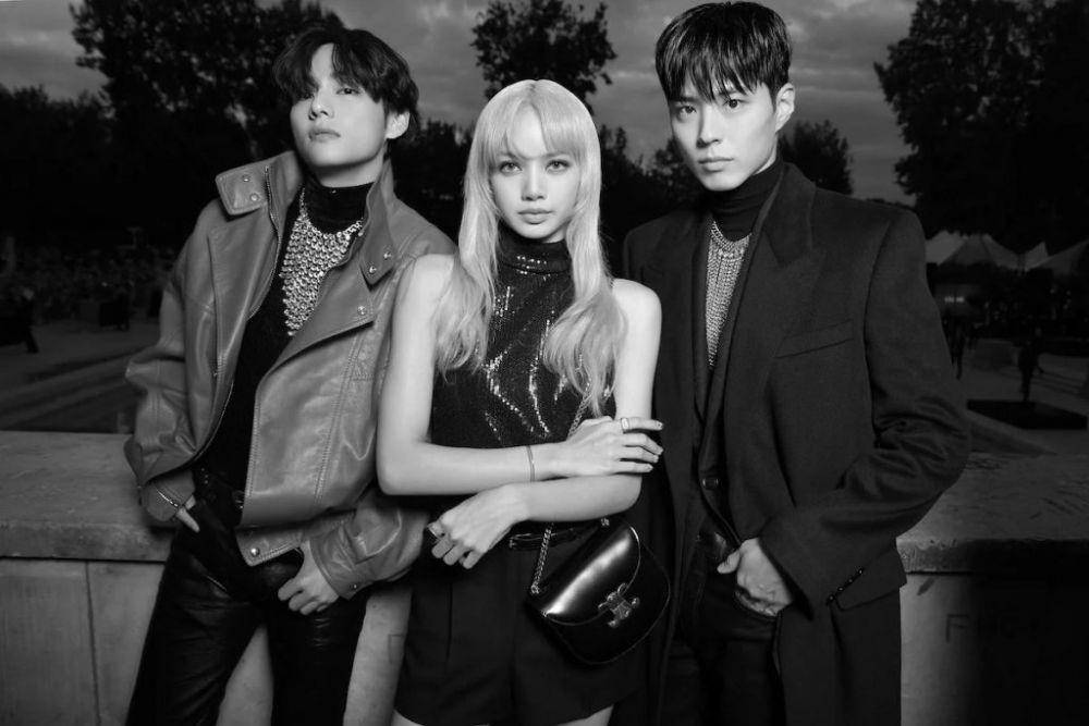 V BTS, Lisa BLACKPINK, dan Park Bo Gum (dok. ELLE Thailand)