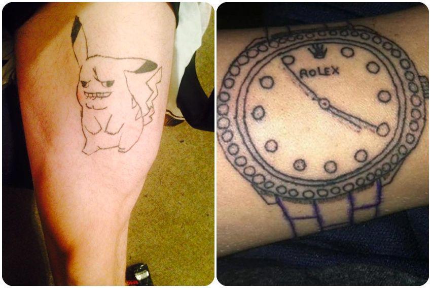 10 Potret Tato Nyeleneh yang Bikin Ngakak, Gak Ada yang Bener!