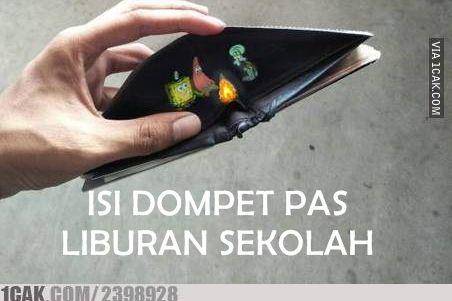 meme lucu libur sekolah (1cak.com)
