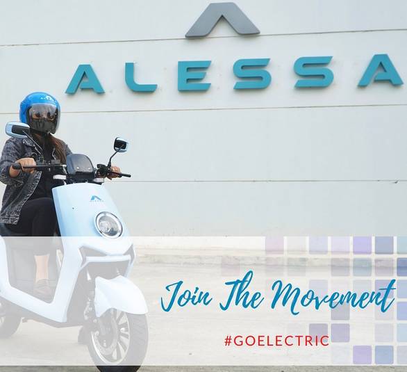 Alessa eX3000 memakai smart battery (Instagram/@alessamotors)