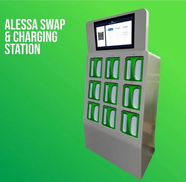Alessa akan menyiapkan charging & swap stations (Alessamotors.com)