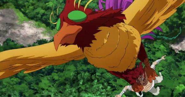 Phoenix Man menyelamatkan Garou  ( Dok. Madhouse / One Punch Man )