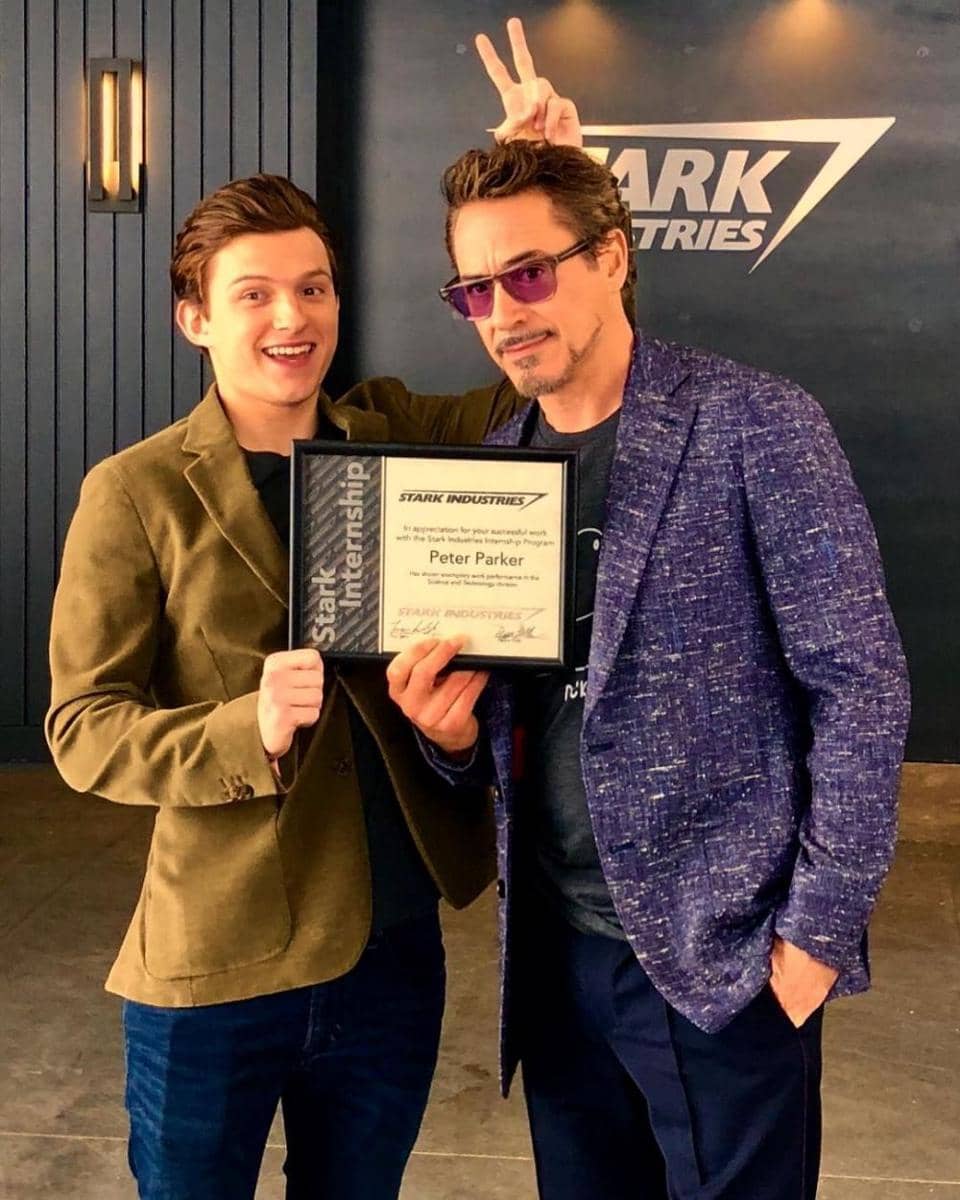 Peter Parker dan Tony Stark (dok. Marvel Studios/Spider-Man: Homecoming)