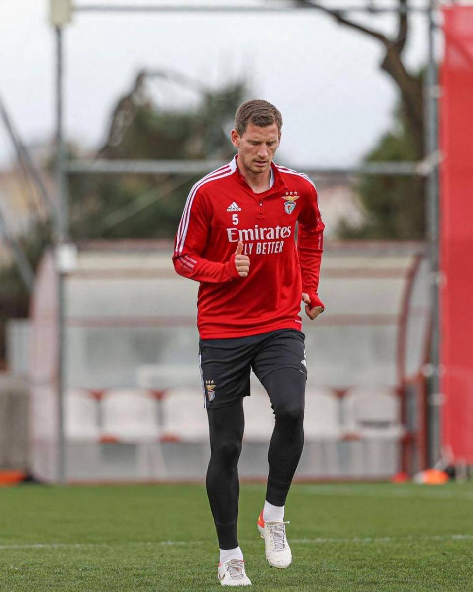Jan Vertonghen dalam sesi latihan SL Benfica (instagram.com/jvertonghen)