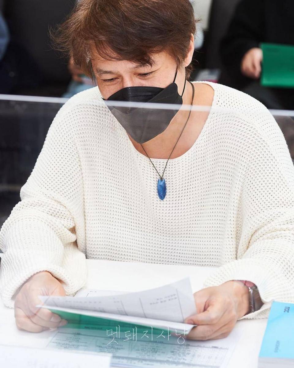 Park Ho San di pembacaan naskah drama Boar Hunting (instagram.com/mbcdrama_now)