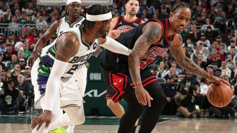 Chicago Bulls kalah dari Milwaukee Bucks pada babak pertama playoff 2022. (skysports.com)
