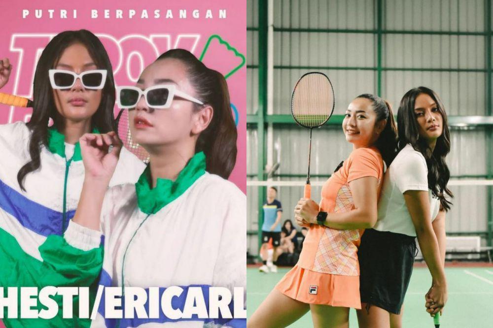 Satu Tim, 9 Momen Hesti Purwadinata dan Erica Carlina Latihan Bareng