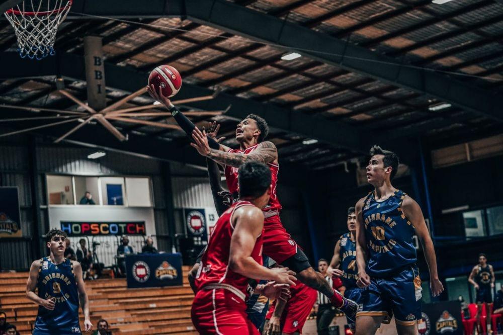 Timnas Basket Indonesia dalam sebuah laga. (indonesiabasketball.or.id)