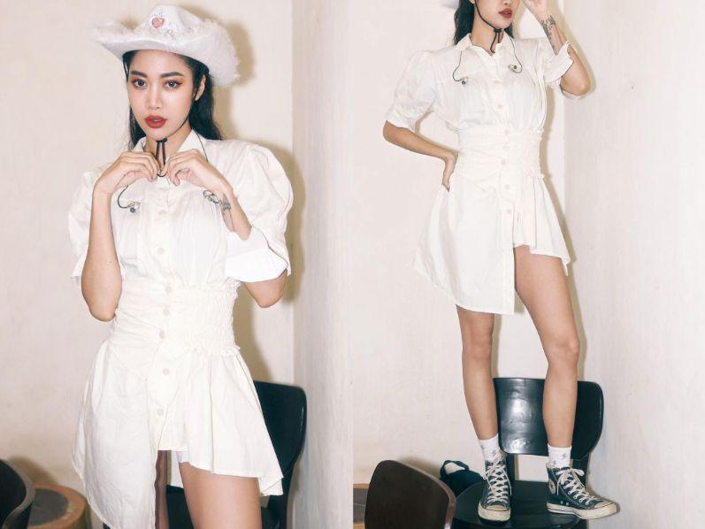 10 OOTD ala Gaya Panggung Widy Vierra, Auto Kece Meski Tanpa Stylist