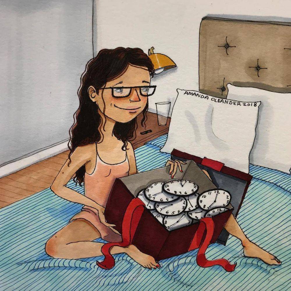 Ilustrasi ibu mengurus anak. (instagram.com/amandaoleander)