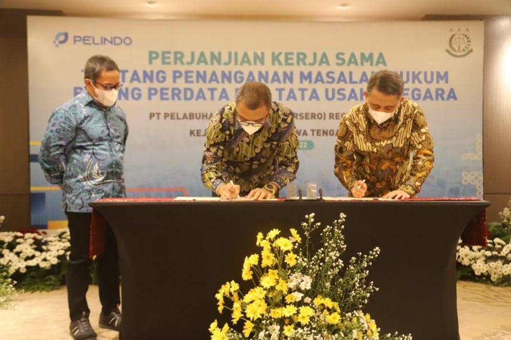 Pelindo dan Kejati Jateng Tanda Tangan MoU Pendampingan Hukum