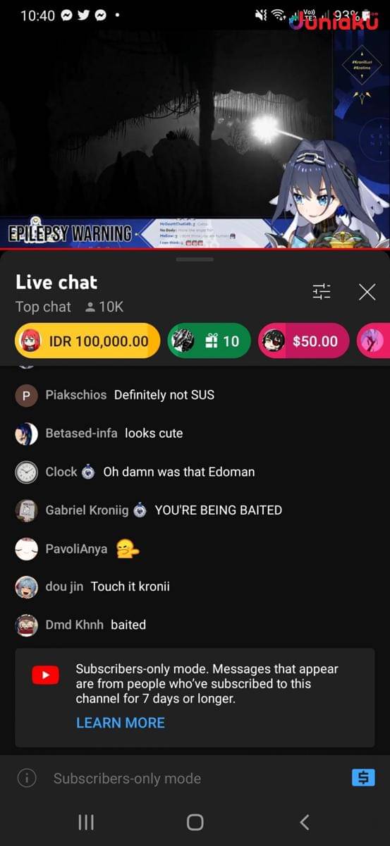 Tutorial fitur Super Chat Indonesia. duniaku.com/Adhitya Daniel