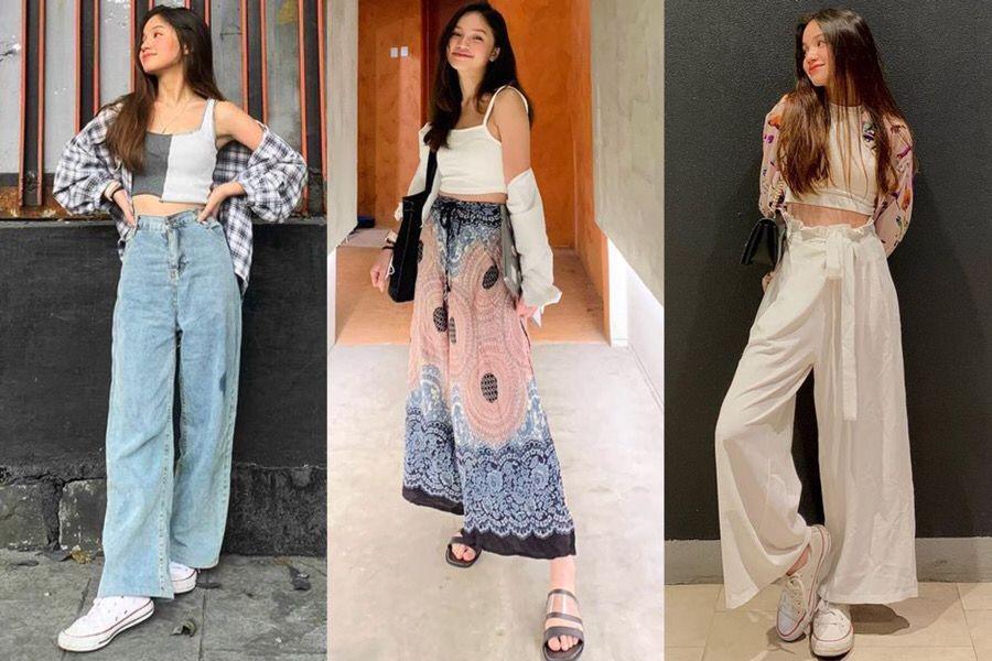 9 Inspirasi Padu Padan Crop Top ala Bella Graceva, Kekinian Abis!