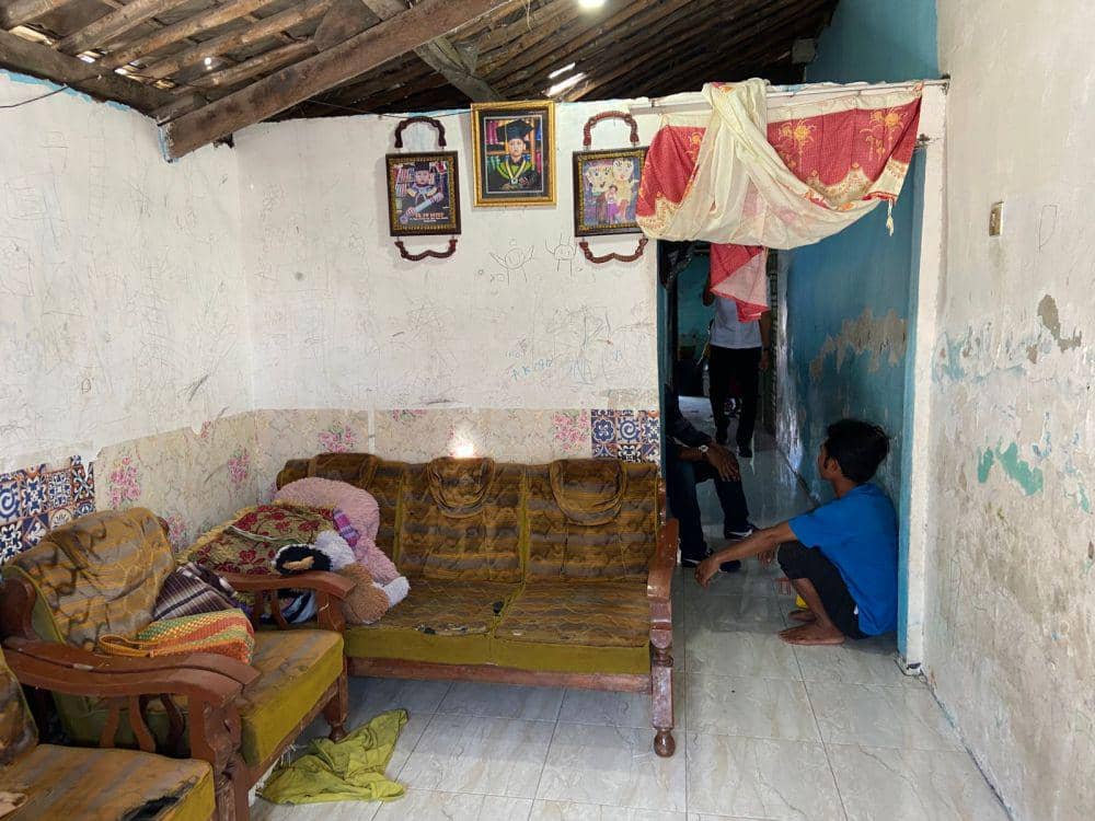 Lokasi penusukan suami oleh istrinya di Kota Kediri