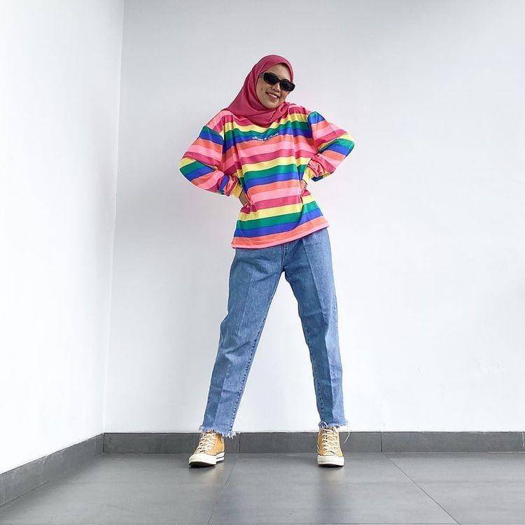 OOTD Colorful ala Fani Rahm (instagram.com/fanirahm)