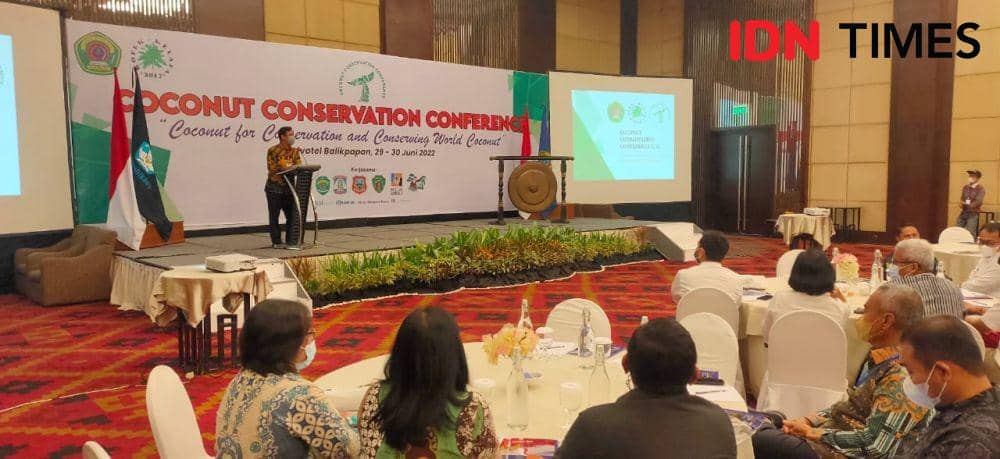 Politani Samarinda bekerja sama dengan Koalisi Kabupaten Penghasil Kelapa (Kopek) untuk kejayaan produksi kelapa di Indonesia. (IDN Times/Hilmansyah)