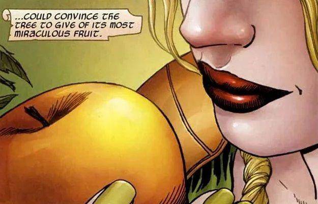 Fakta Thor Marvel - Di komik, untuk memperpanjang umurnya, Thor makan buah apel emas