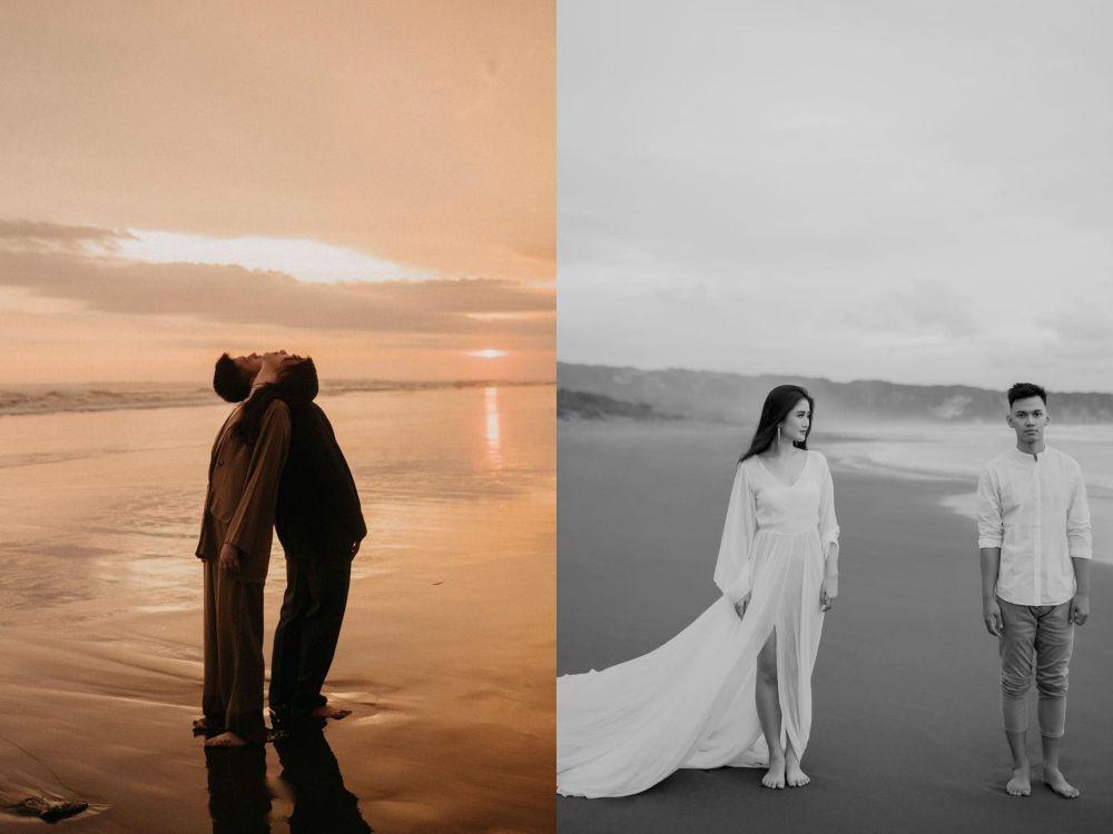 17 Ide Foto Prewedding di Pantai yang Keren dan Estetik, Mudah Ditiru!