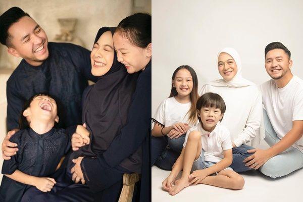 10 Potret Maternity Dian Ayu Lestari, Hangat Bareng Omesh dan Anak