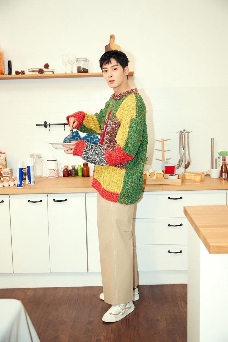 Ide outfit ala Cha Eun Woo ASTRO (twitter.com/astarchive)