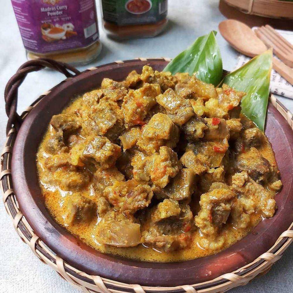 potret gulai daging cincang(Instagram.com/pesonakuliners)