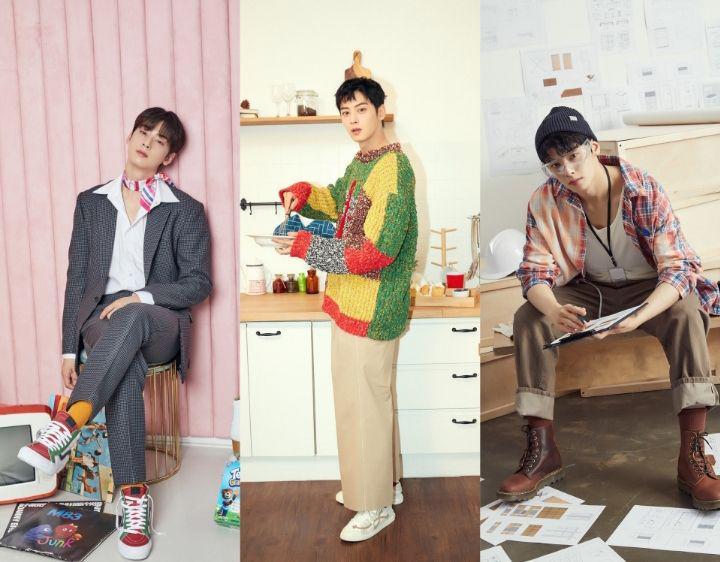 Ide outfit ala Cha Eun Woo ASTRO (twitter.com/astarchive)