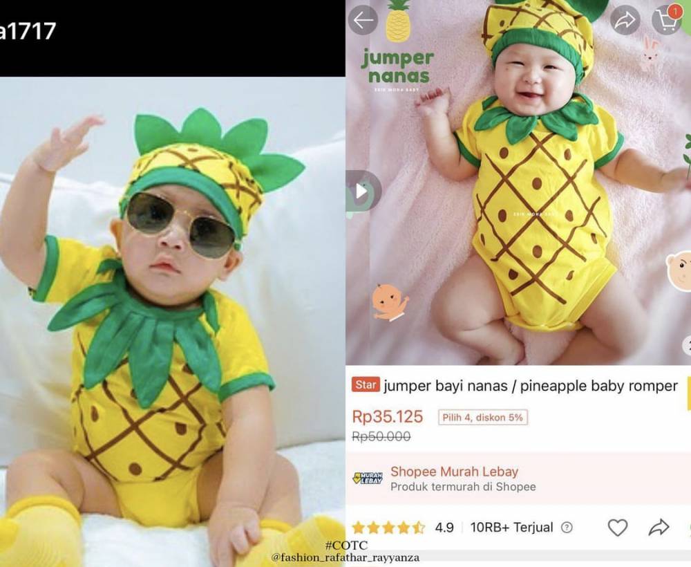 potret Rayyanza pakai kostum (instagram.com/fashion_rafathar_rayyanza)