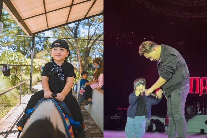 10 Potret Ghanie Anak Rizal Armada, Gemas Ikut Perform di Panggung