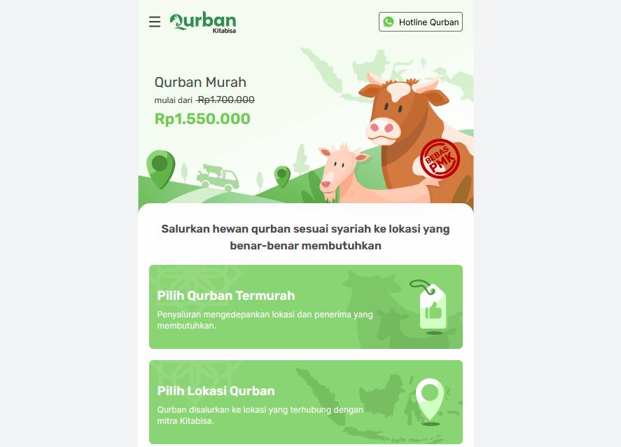 laman resmi Qurban Kitabisa (dok. qurbankitabisa.com)