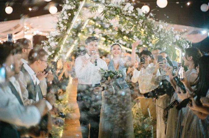 Resepsi pernikahan Adinda dan Zachary. Instagram.com/imagenic