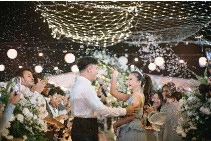 Resepsi pernikahan Adinda dan Zachary. Instagram.com/imagenic