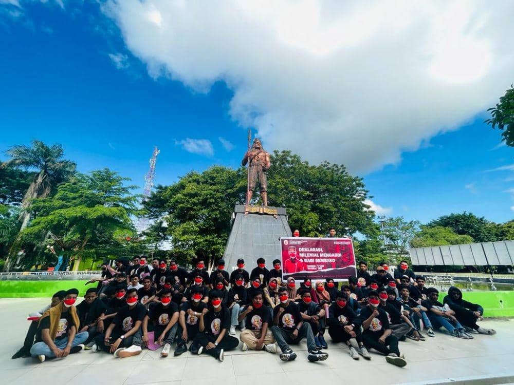 Pawai Motor, Millennials Bone Deklarasi Dukung Ganjar Capres 2024