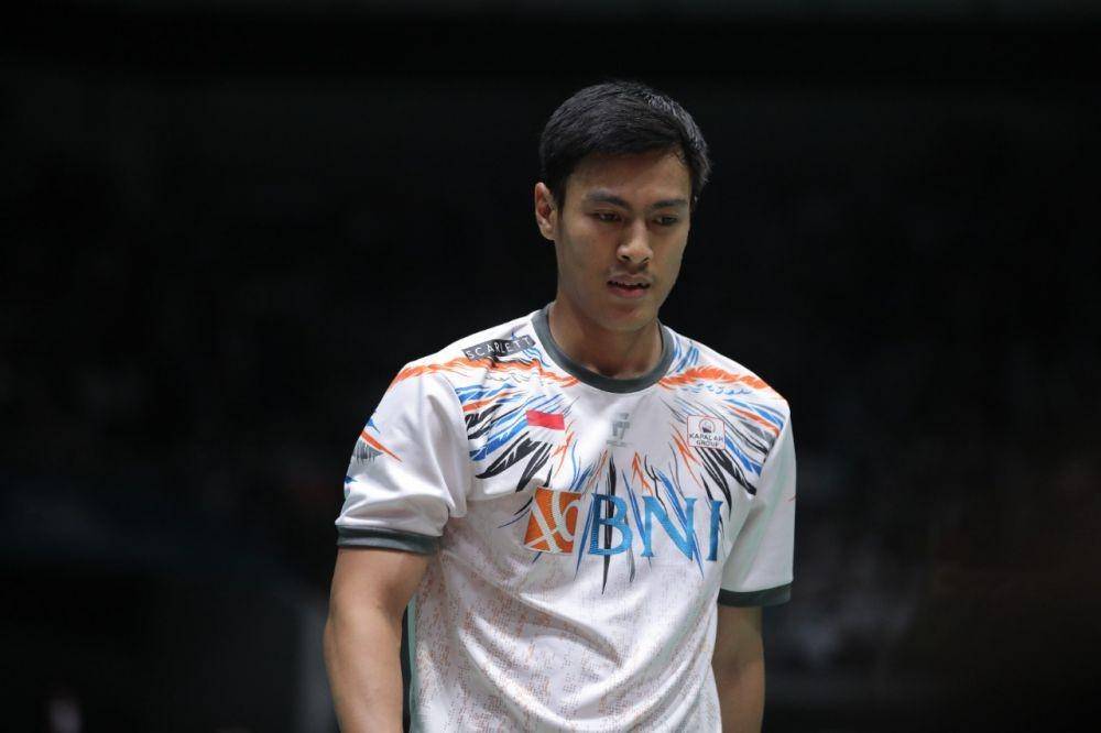 Shesar Hiren Rhustavito di 16 besar Malaysia Open 2022 (dok. PP PBSI)